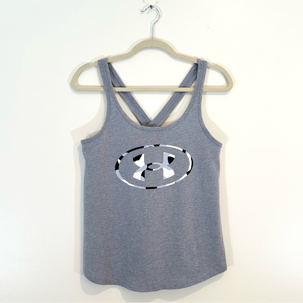 NWOT* Under Armour Women’s Gray Camo Fill Tank Top - Size: Medium